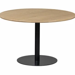 Woood Tablo eettafel rond vingerlas 120cm transparant [fsc]