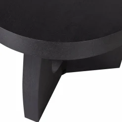 Woood Tala bijzettafel mdf fineer zwart ø45cm New