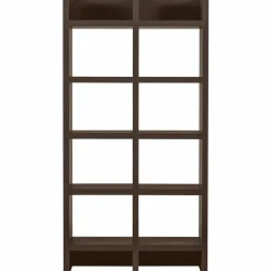 Woood Timo open kast mdf donkerbruin 195x100x40cm Discount