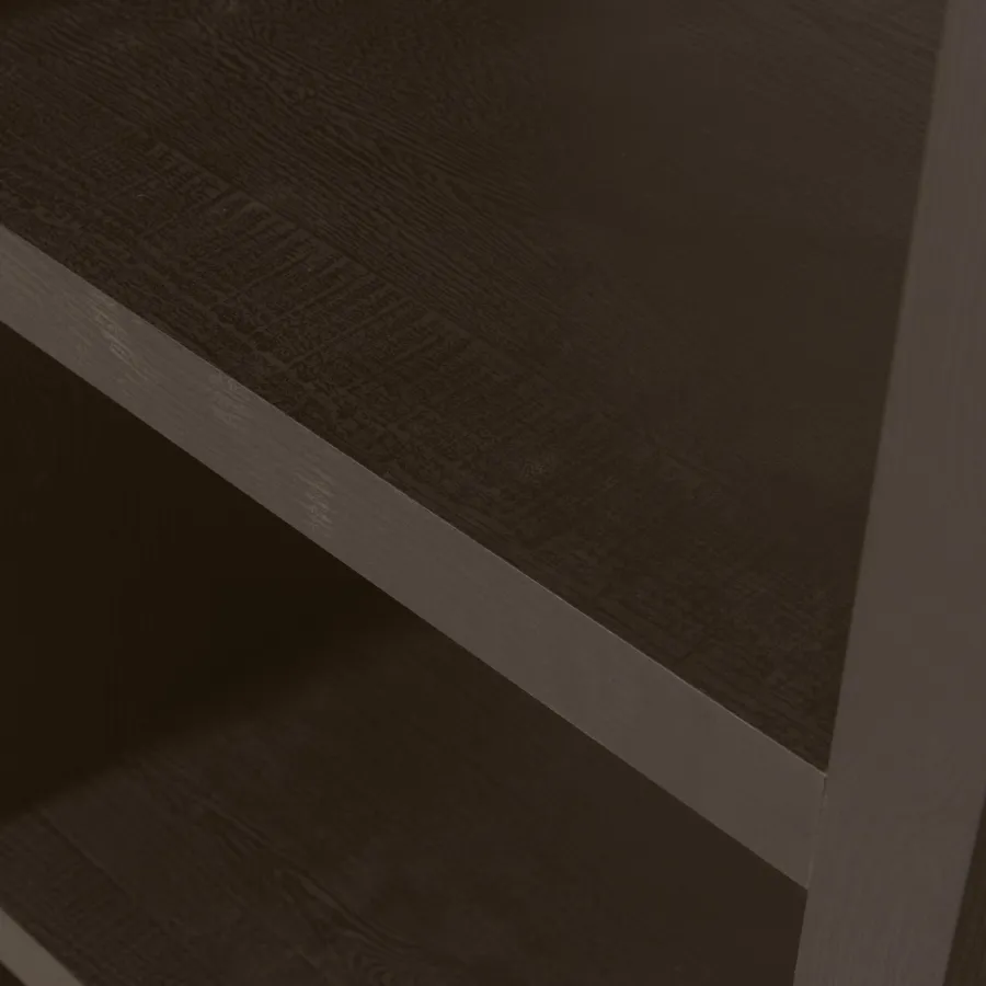 Woood Timo open kast mdf donkerbruin 195x100x40cm Discount