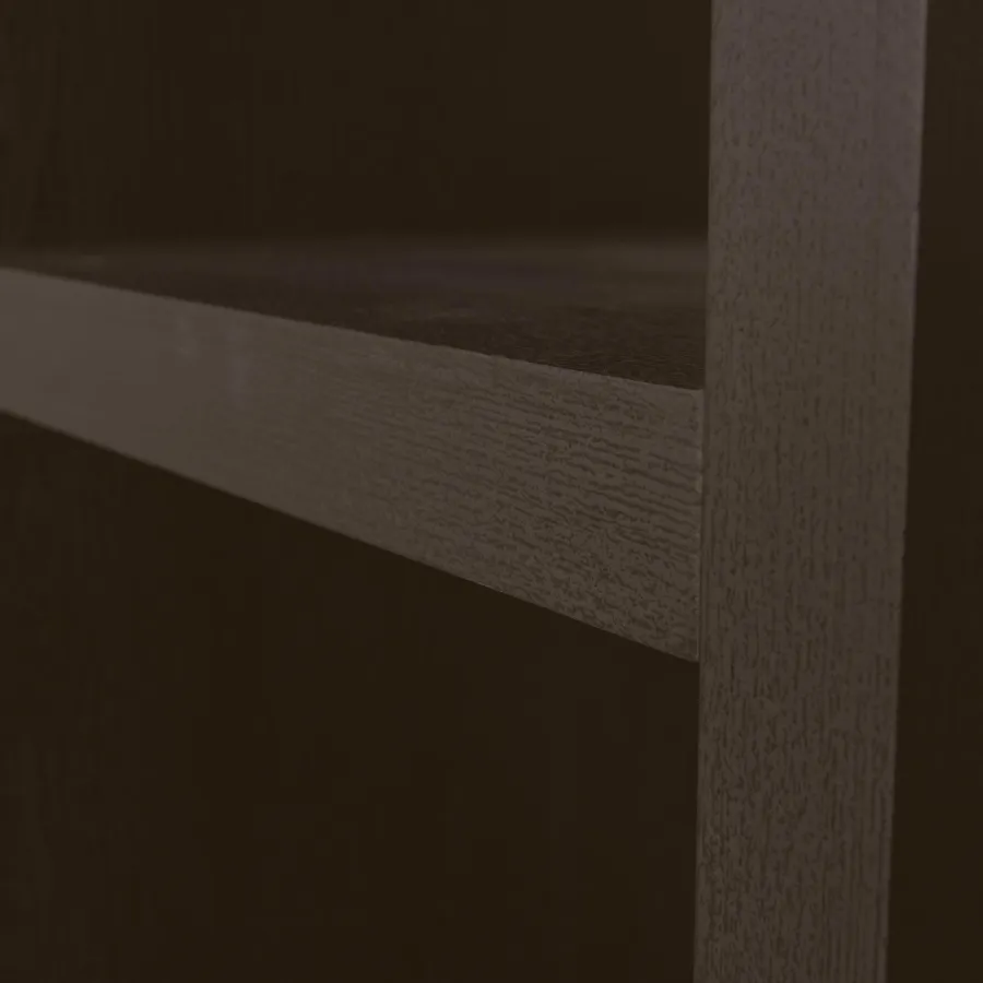 Woood Timo open kast mdf donkerbruin 195x100x40cm Discount