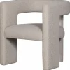 Woood TIWA fauteuil boucle beige New