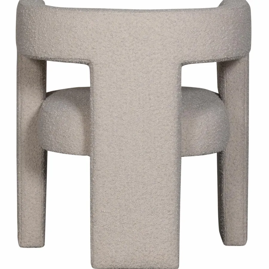 Woood TIWA fauteuil boucle beige New