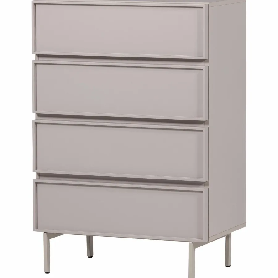 Woood Tours Ladekast 4 Lades Melamine/Mdf Zand