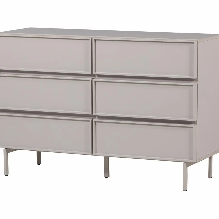 Woood Tours Ladekast 6 Lades Melamine/Mdf Zand Online