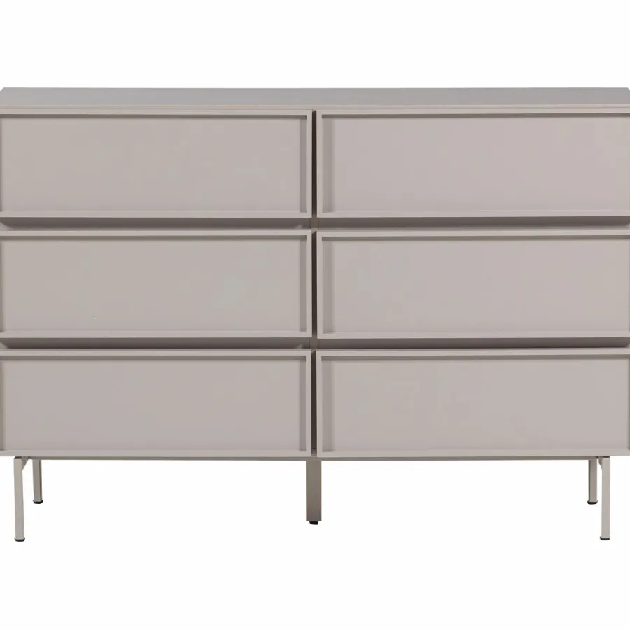 Woood Tours Ladekast 6 Lades Melamine/Mdf Zand Online