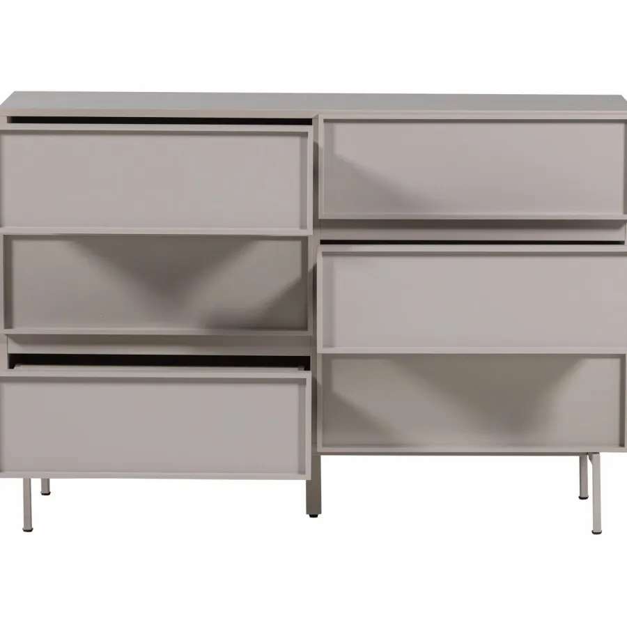 Woood Tours Ladekast 6 Lades Melamine/Mdf Zand Online