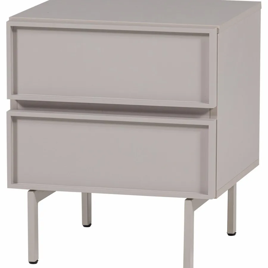 Woood Tours Ladekast/Nachtkastje 2 Lades Melamine/Mdf Zand Best