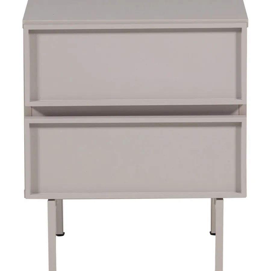 Woood Tours Ladekast/Nachtkastje 2 Lades Melamine/Mdf Zand Best