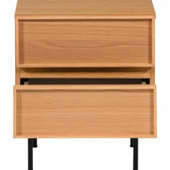 Woood Tours Ladekast/Nachtkastje 2 Lades Melamine/Mdf Naturel Discount