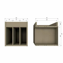 Woood TURNER platenkast grenen mud [fsc] Online