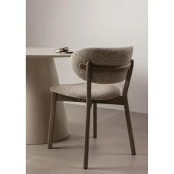 Woood Udar eetkamerstoel met houten frame donkerbruin Outlet