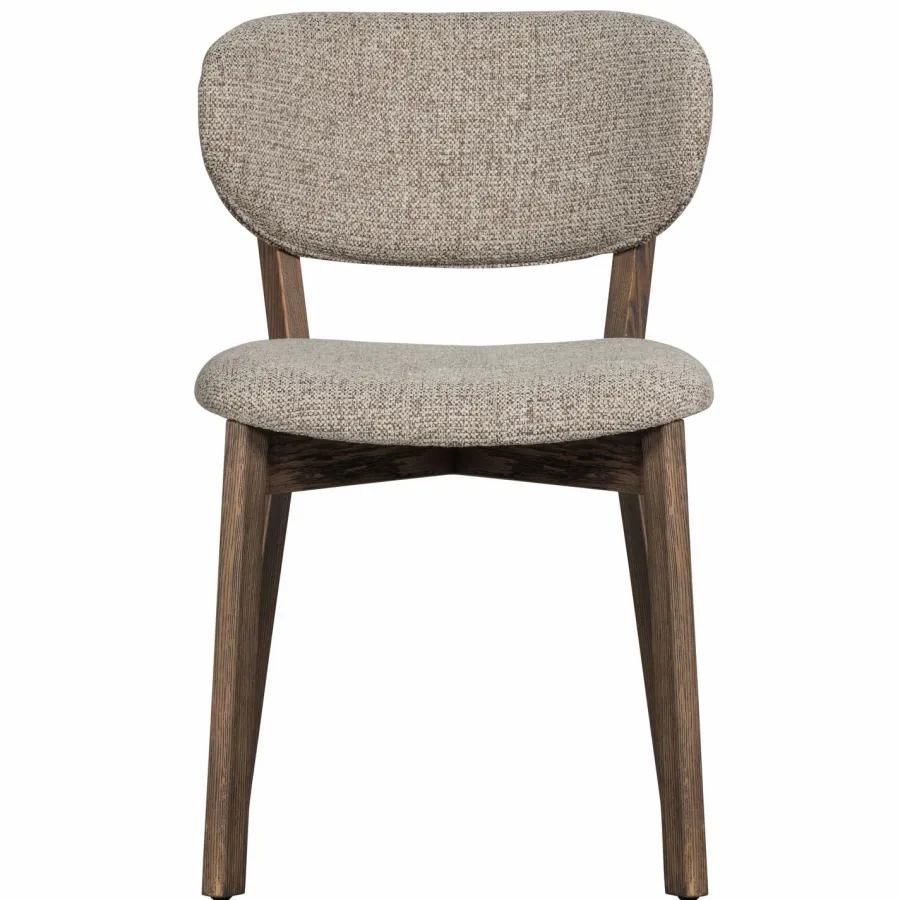 Woood Udar eetkamerstoel met houten frame donkerbruin Outlet