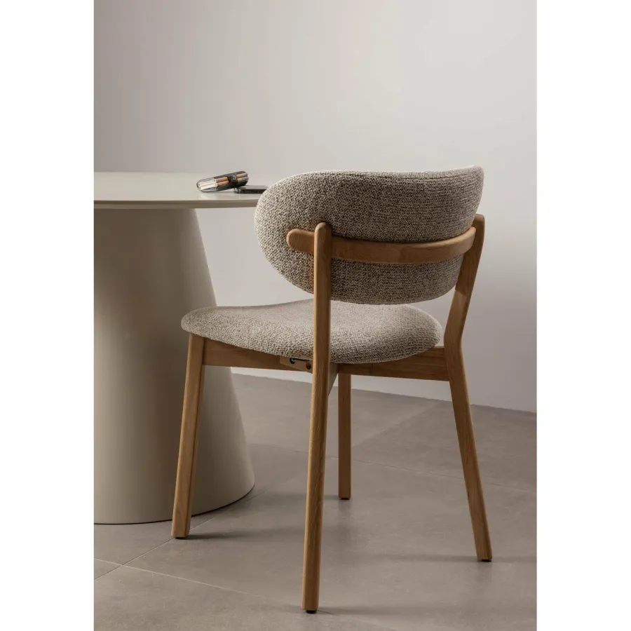 Woood Udar eetkamerstoel met houten frame naturel
