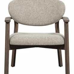 Woood Udar fauteuil met houten frame donkerbruin Clearance