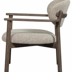 Woood Udar fauteuil met houten frame donkerbruin Clearance