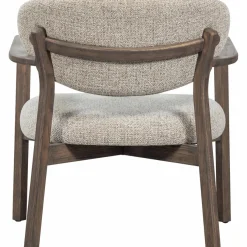 Woood Udar fauteuil met houten frame donkerbruin Clearance