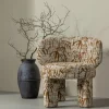 Woood Upke fauteuil met dessin naturel/bruin Best