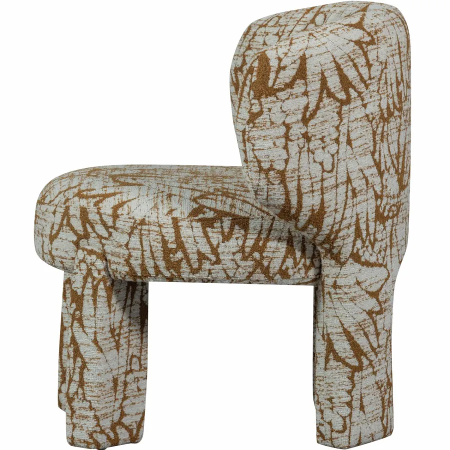 Woood Upke fauteuil met dessin naturel/bruin Best