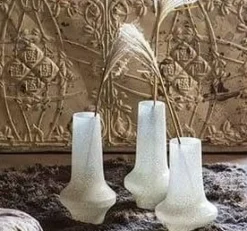 Woood Vaas Mid Century Glas jade groen - 2 maten New