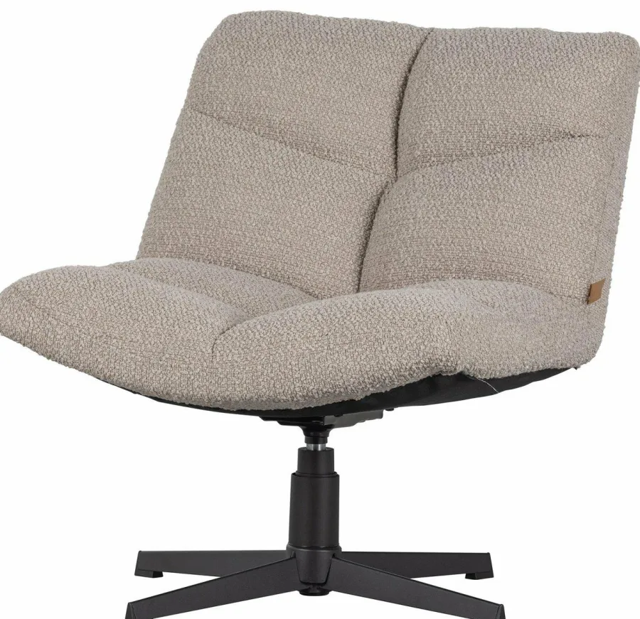 Woood Vinny Draaifauteuil bouclé Zand Clearance