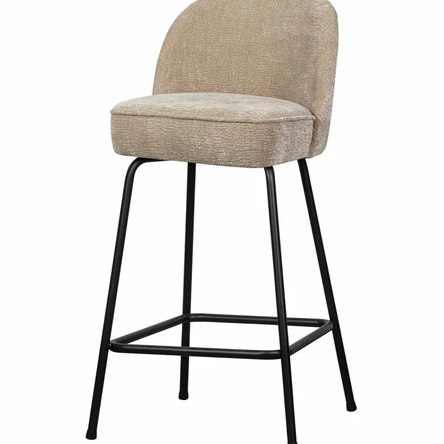 Woood Vogue barstoel 65cm 3d chenille zand Clearance