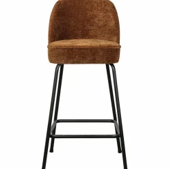 Woood Vogue barstoel 65cm 3d chenille middenbruin Sale