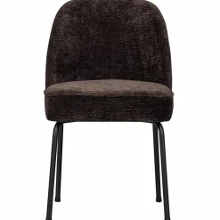 Woood Vogue eetkamerstoel 3d chenille donkerbruin Best