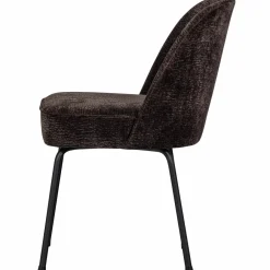 Woood Vogue eetkamerstoel 3d chenille donkerbruin Best