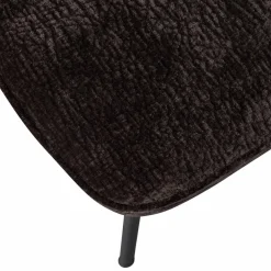 Woood Vogue eetkamerstoel 3d chenille donkerbruin Best