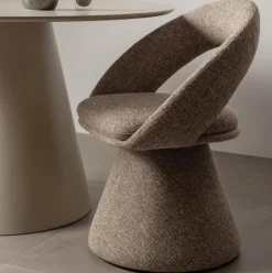Woood Winter draaibare eetkamerstoel naturel melange Hot
