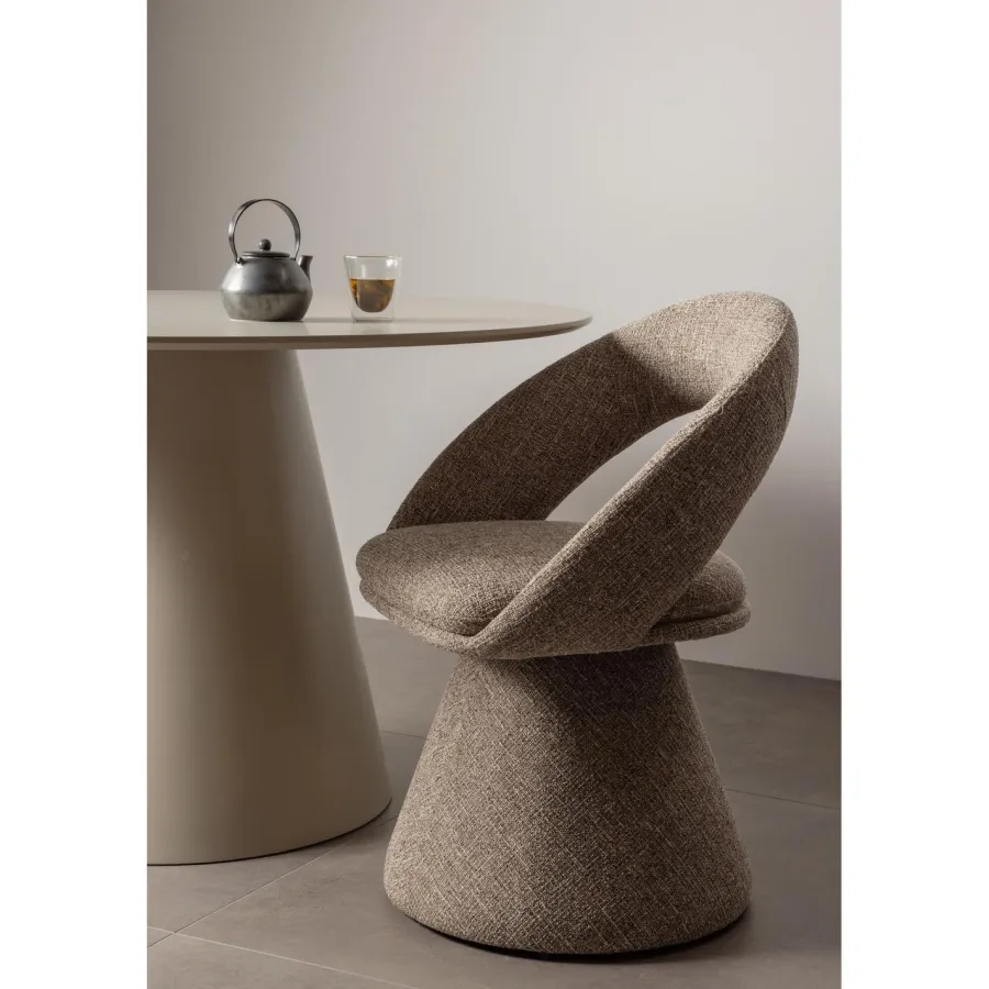 Woood Winter draaibare eetkamerstoel naturel melange Hot
