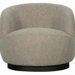 Woood Woolly draaifauteuil bouclé naturel gemeleerd Sale