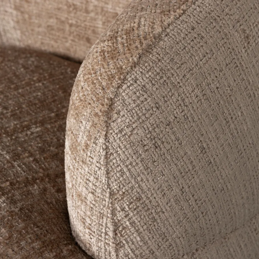 Woood Woolly draaifauteuil chenille zand Clearance