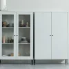 Woood Xam vitrinekast grenen wolkengrijs [fsc] Online