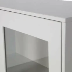 Woood Xam vitrinekast grenen wolkengrijs [fsc] Online