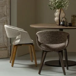 Woood Yossi eetkamerstoel naturel met houten poot naturel Discount