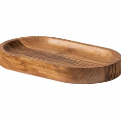 Woood YUKI serveerplank ovaal acacia hout naturel Best