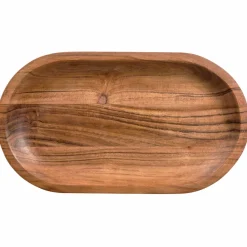 Woood YUKI serveerplank ovaal acacia hout naturel Best